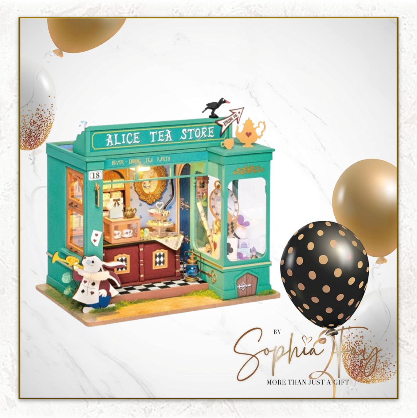 Robotime Alice's tea store DIY store