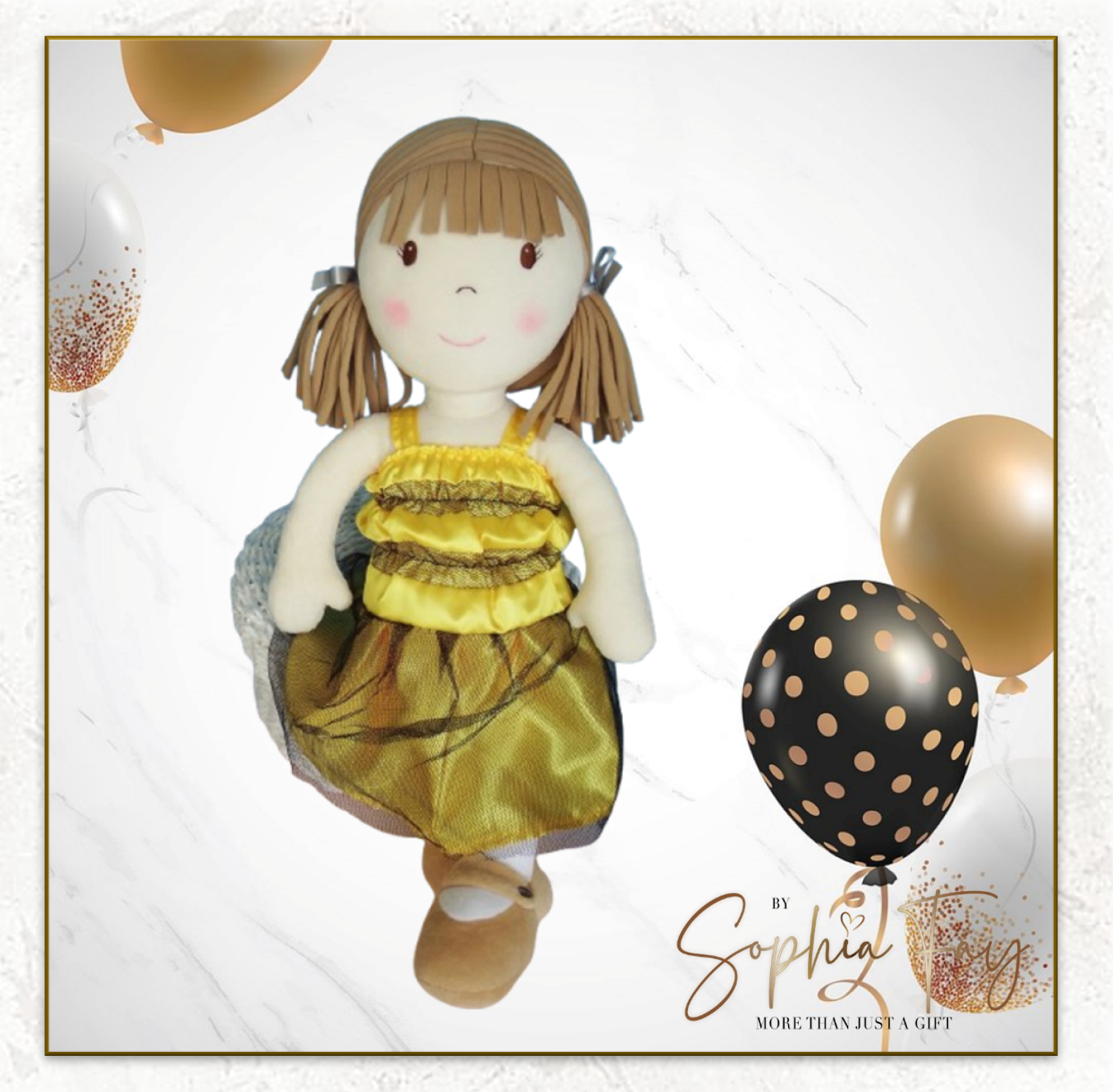 Rag Doll Belle - Yellow Bumble Bee dress