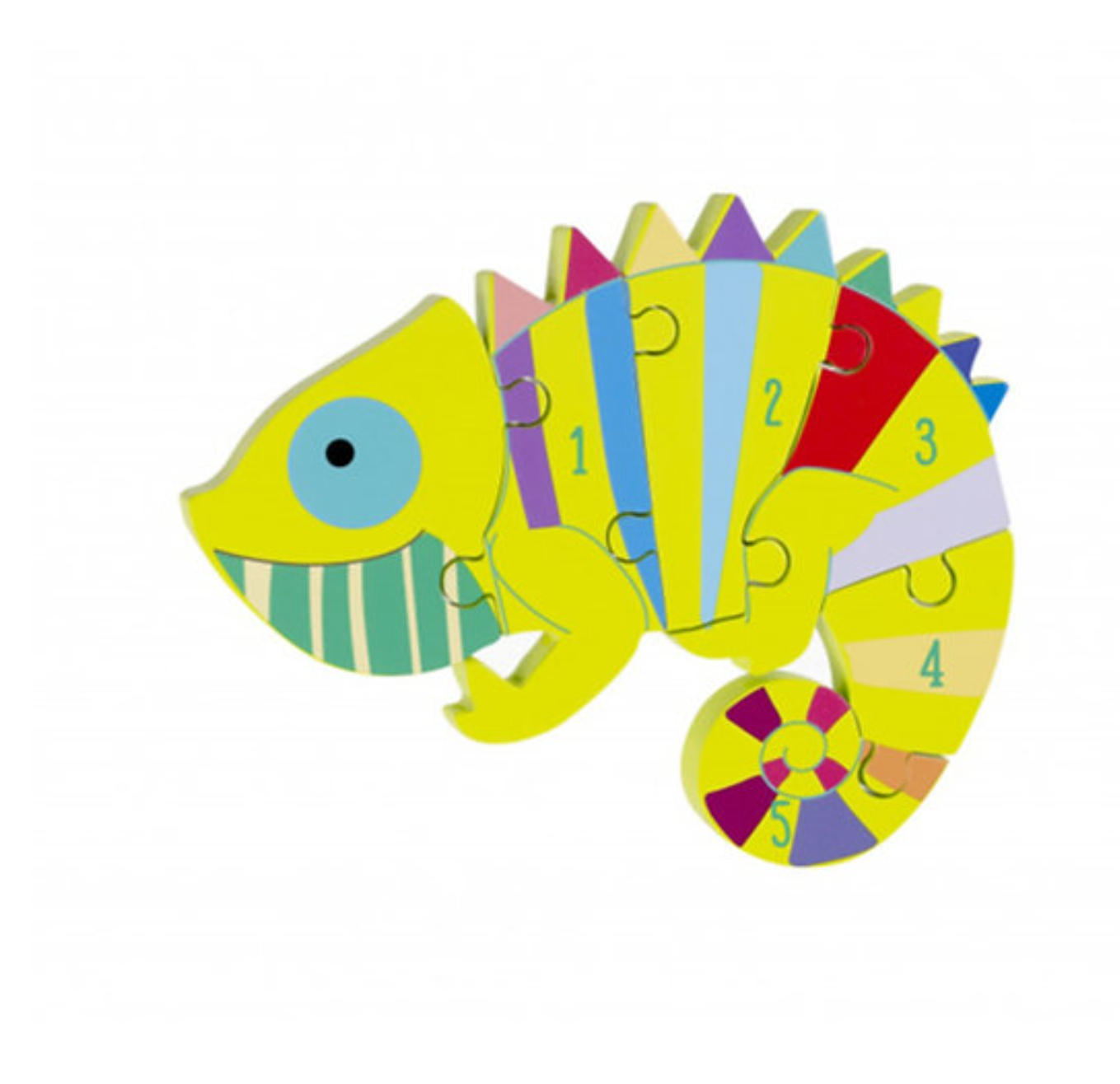 Chameleon Number Jigsaw Puzzle