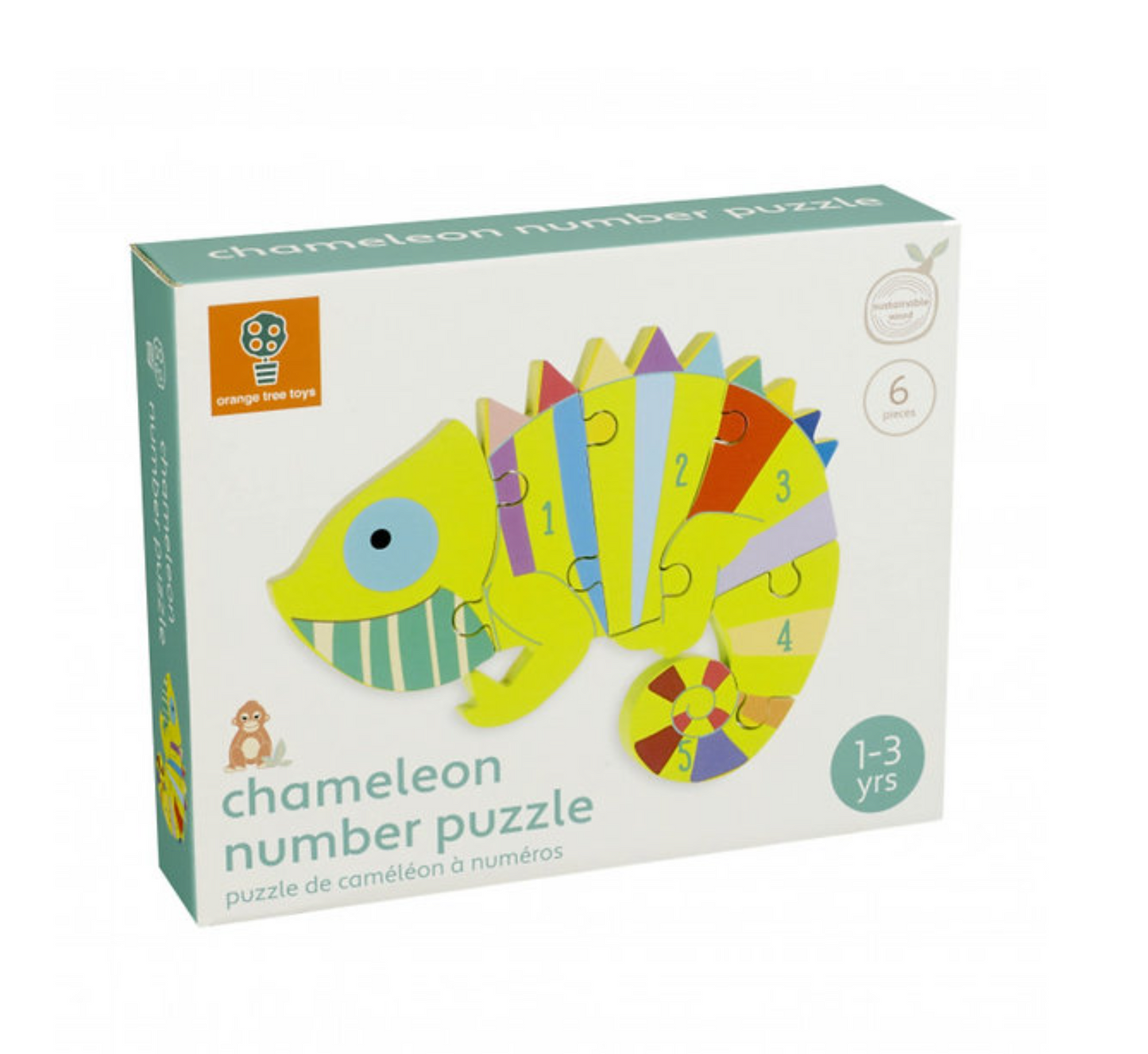 Chameleon Number Jigsaw Puzzle