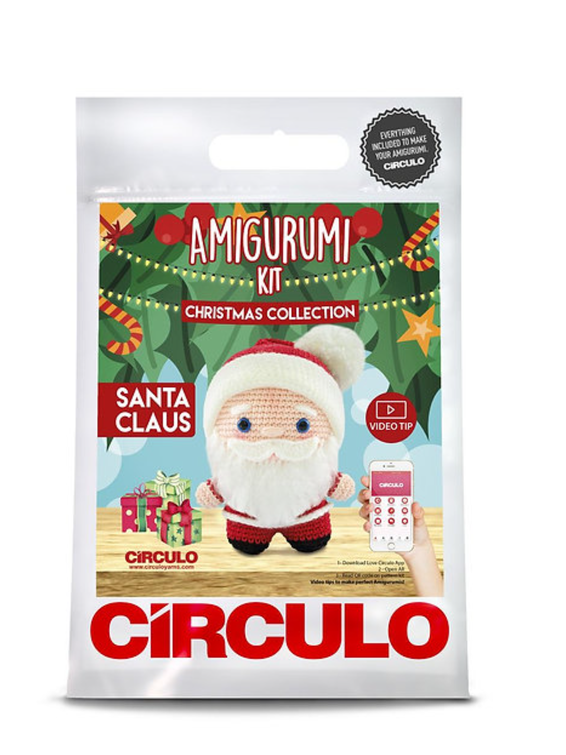 Circulo Amigurumi Kit - Santa