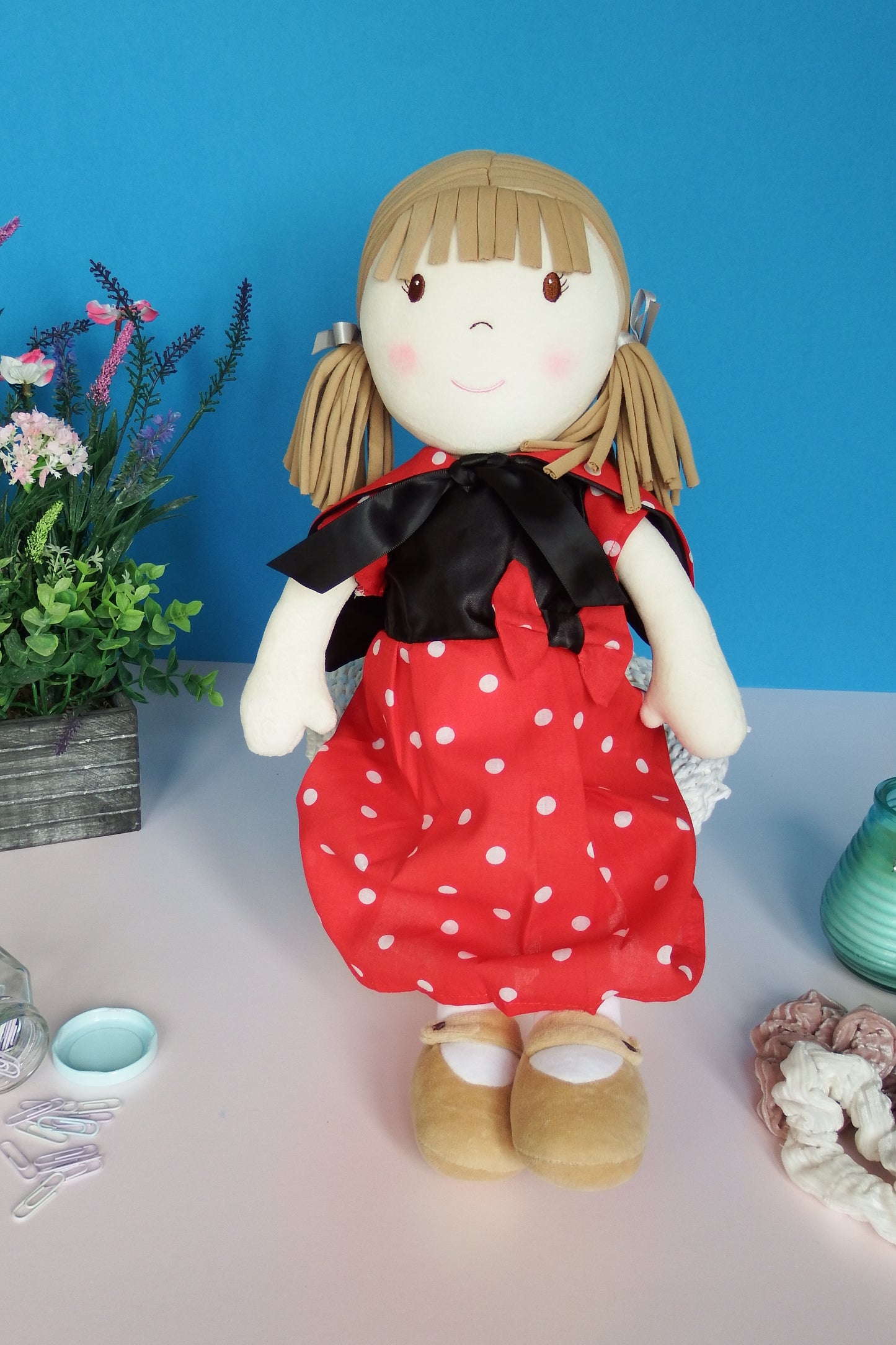 Rag Doll Belle - Red Ladybird dress