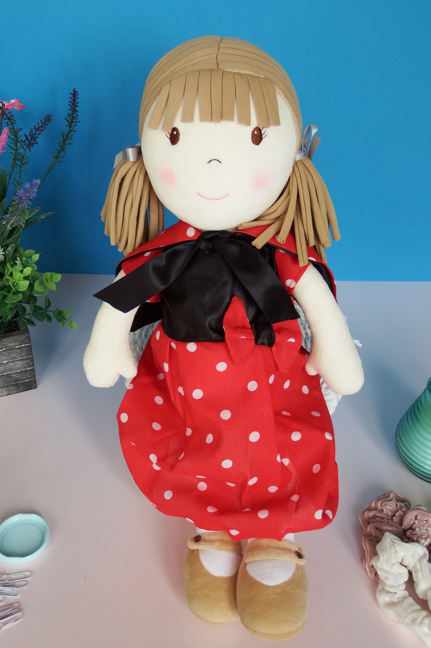 Rag Doll Belle - Red Ladybird dress