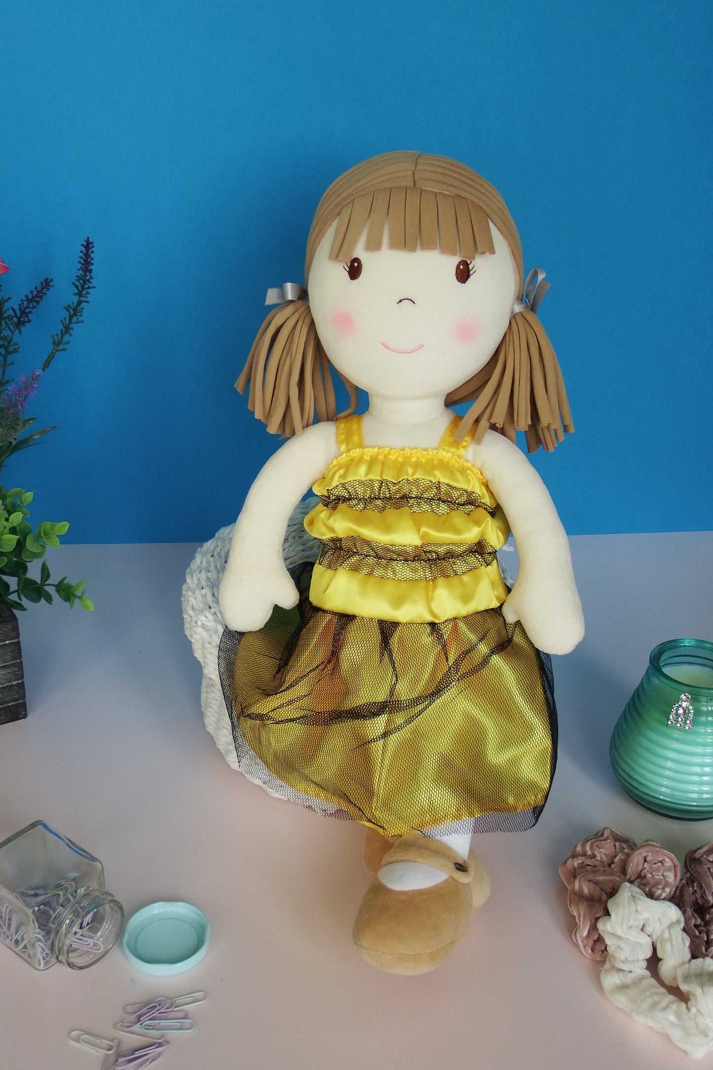 Rag Doll Belle - Yellow Bumble Bee dress