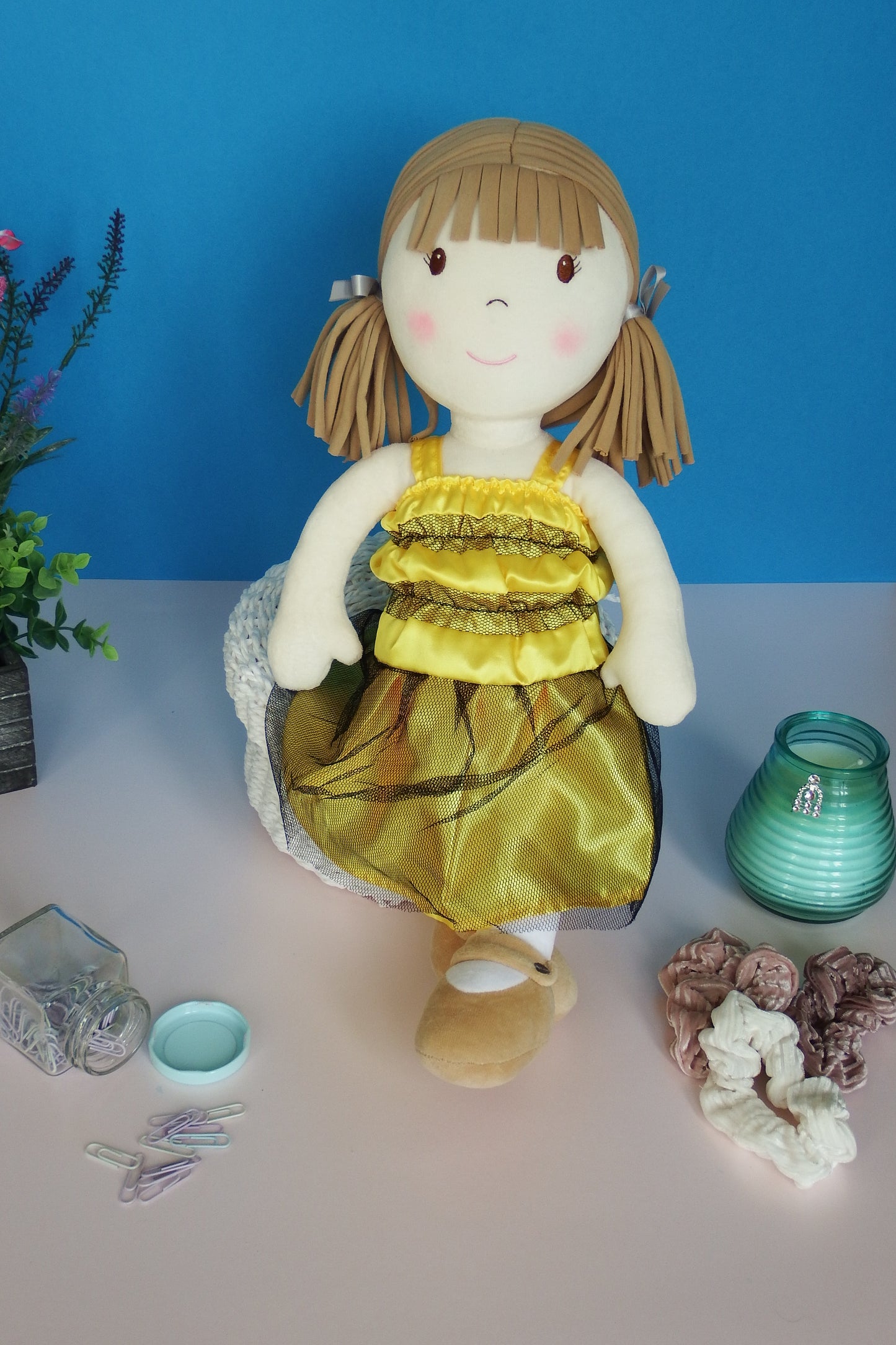 Rag Doll Belle - Yellow Bumble Bee dress