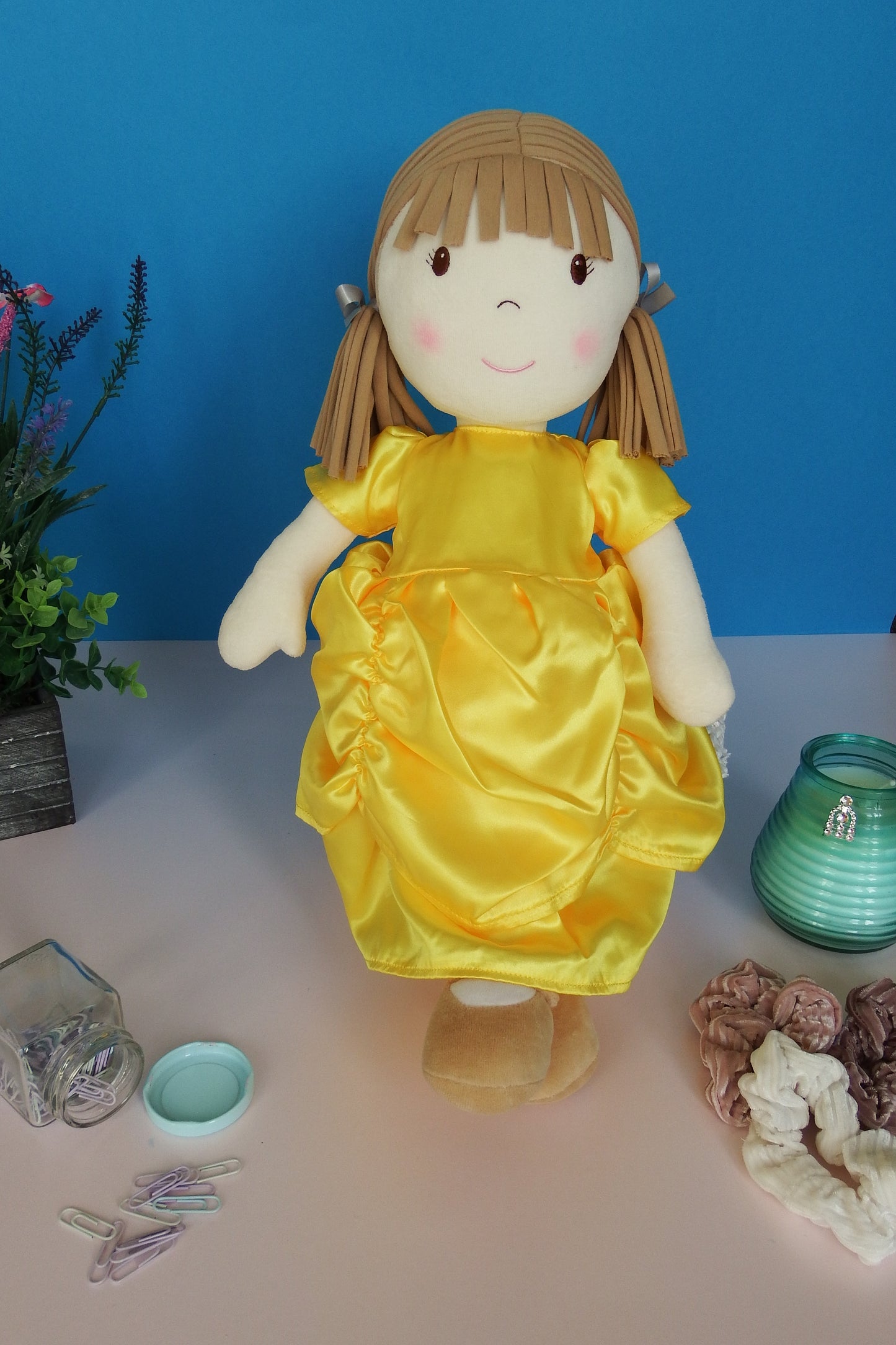 Rag Doll Belle - Yellow Princess Dress