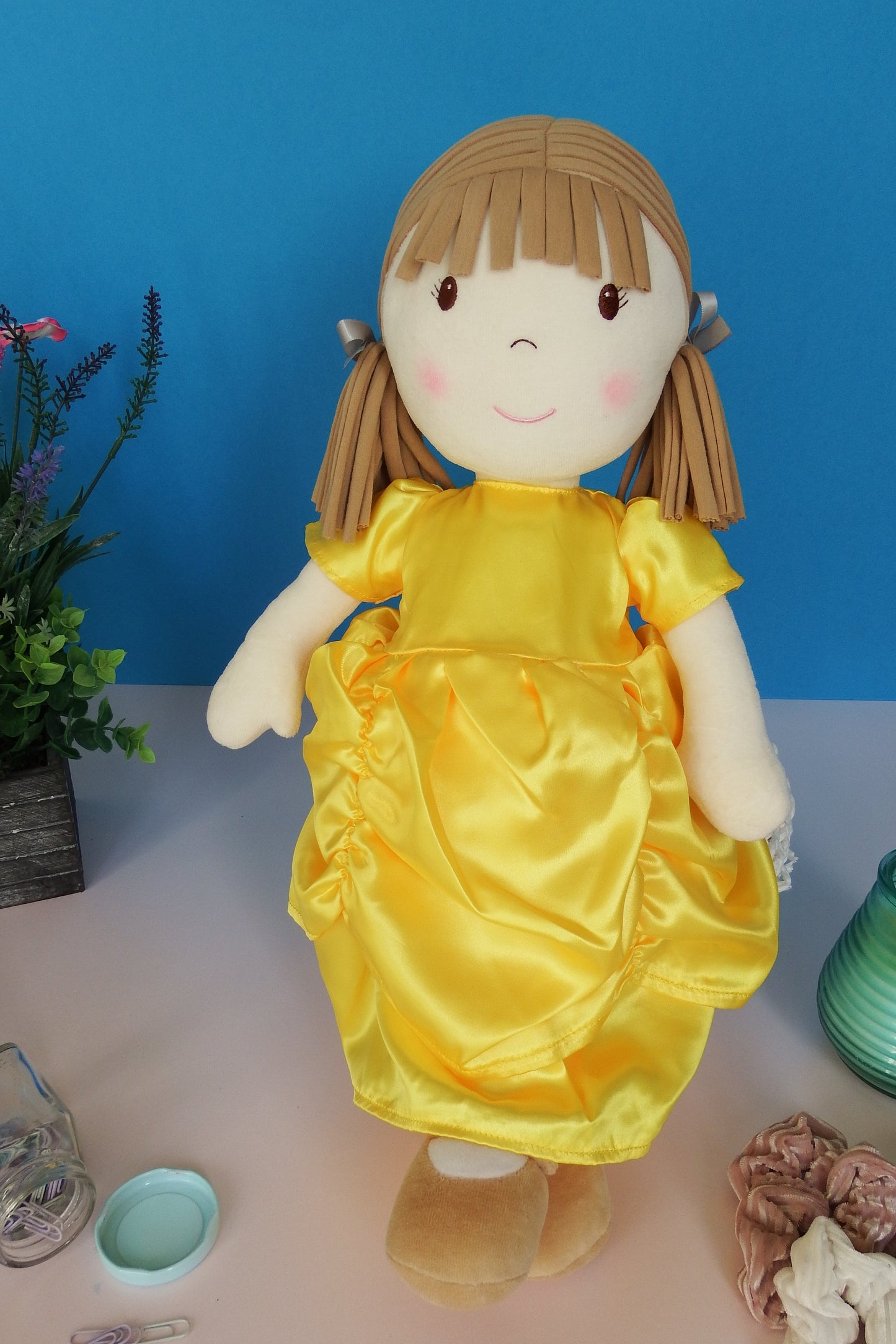 Rag Doll Belle - Yellow Princess Dress