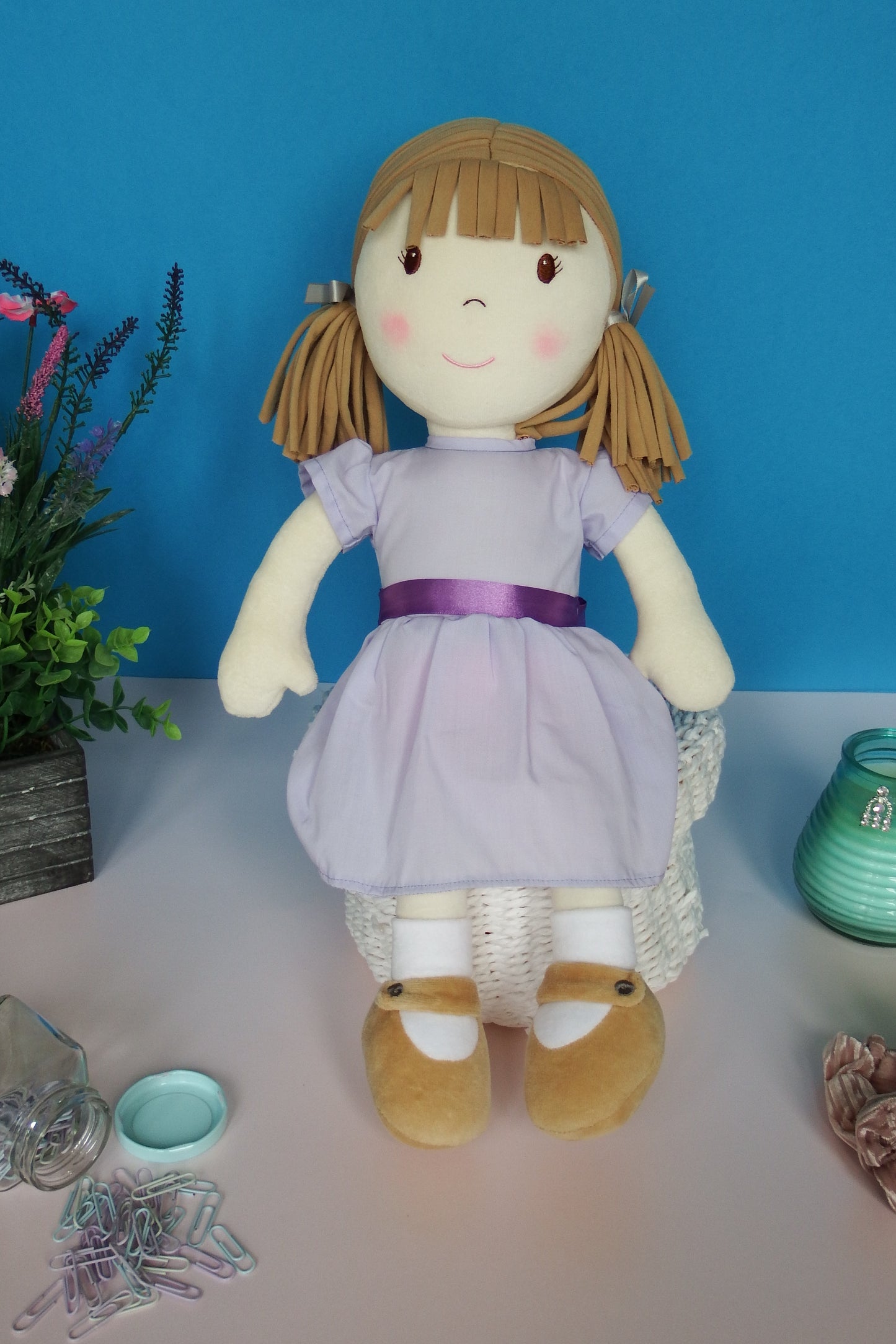 Rag Doll Belle - Lilac Cotton Dress