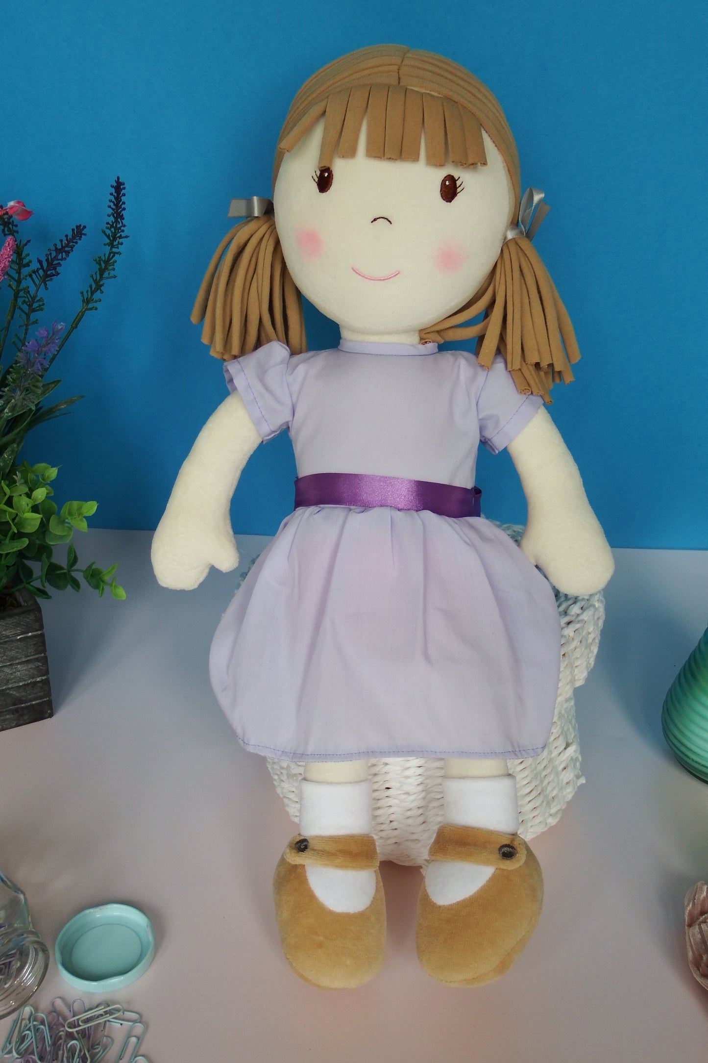 Rag Doll Belle - Lilac Cotton Dress