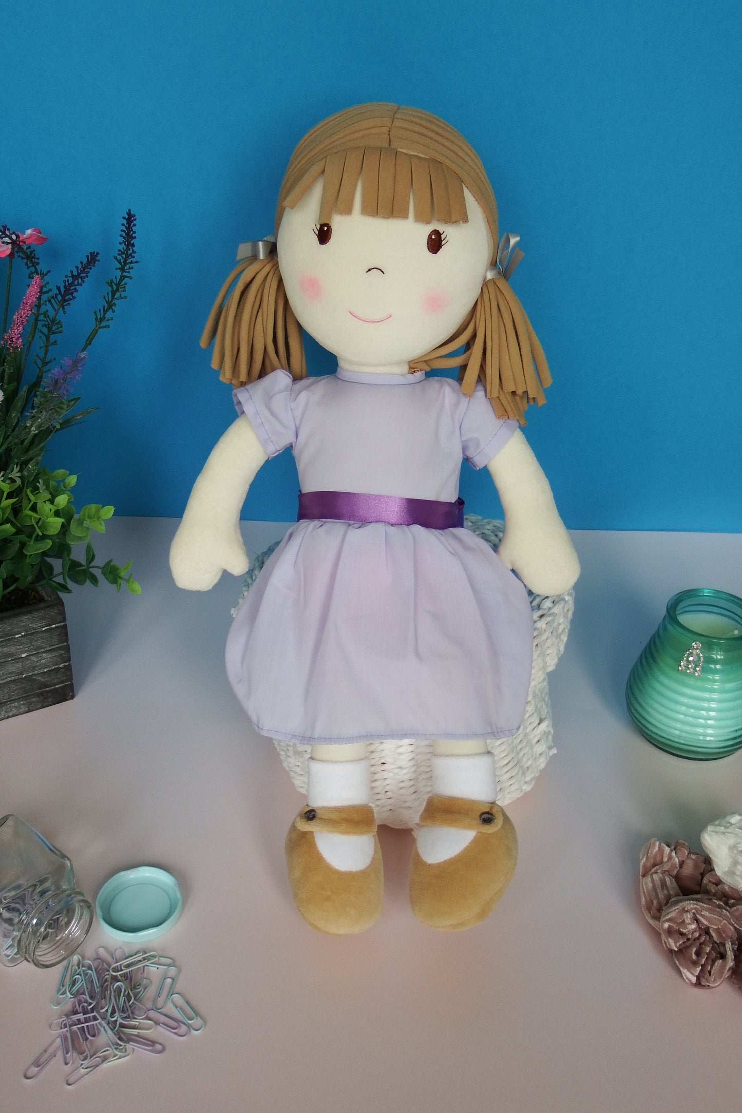 Rag Doll Belle - Lilac Cotton Dress