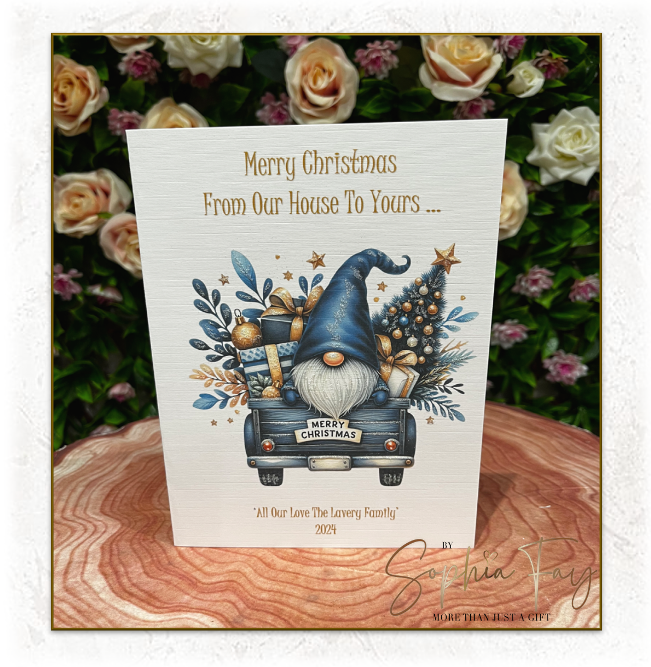 Christmas Gnomes in Cars A5 Pack of 10