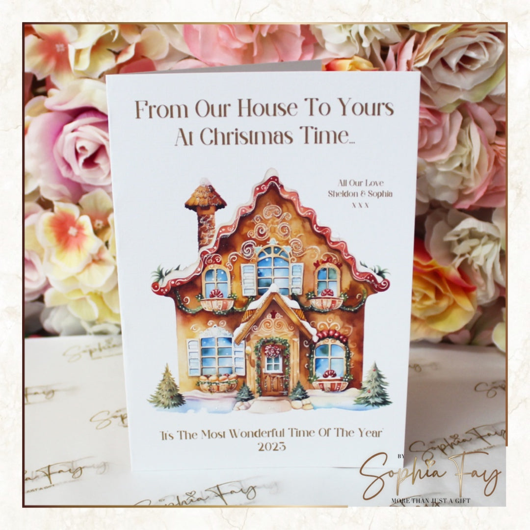 Gingerbread House A5 Pack of 10