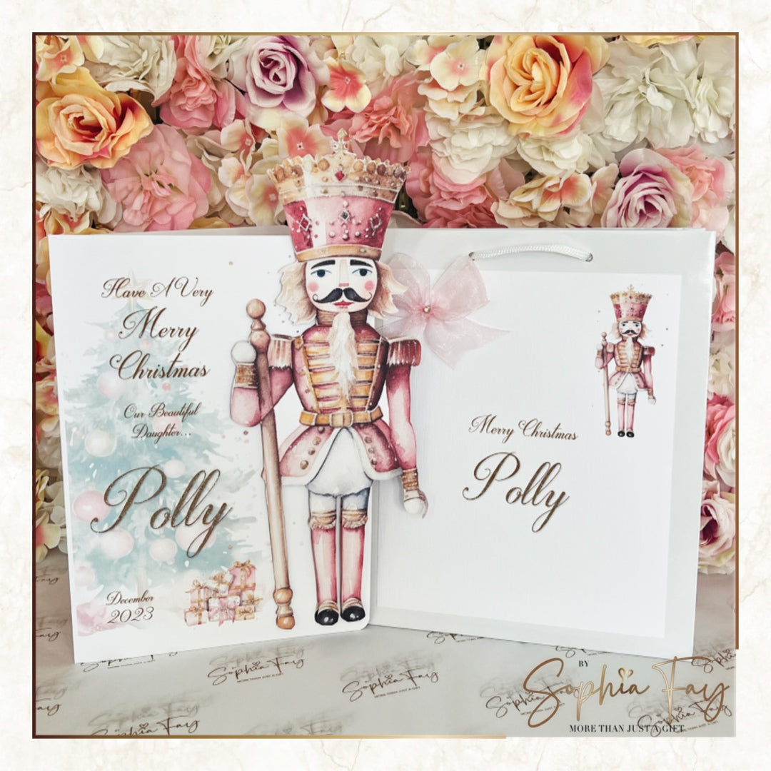 Christmas Pink Nutcracker Pop Up