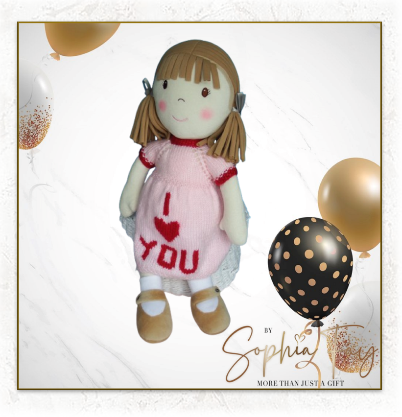 Rag Doll Belle - Personalised knitted dress