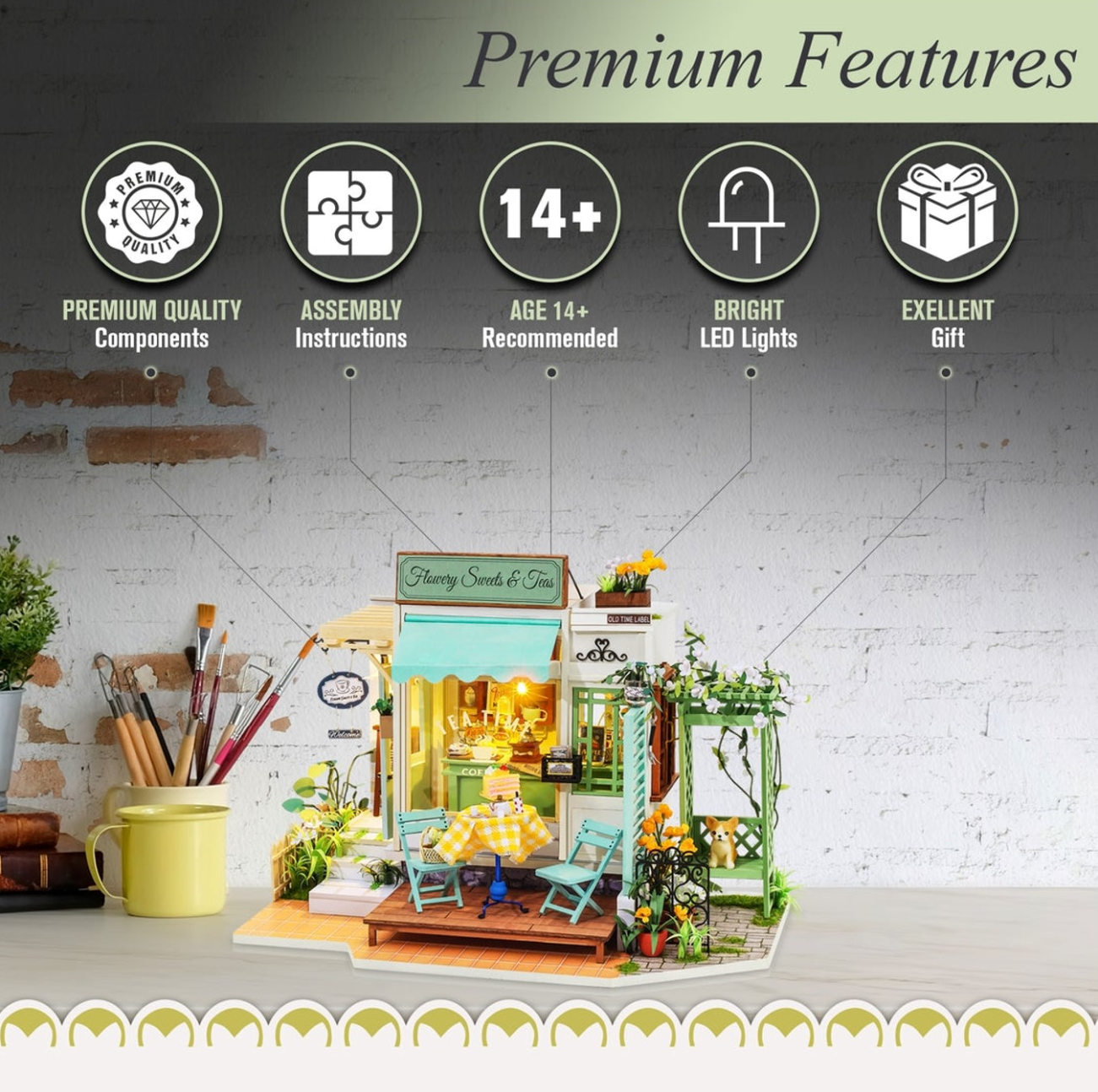 Robotime Flowery Sweets & Teas DIY Kit