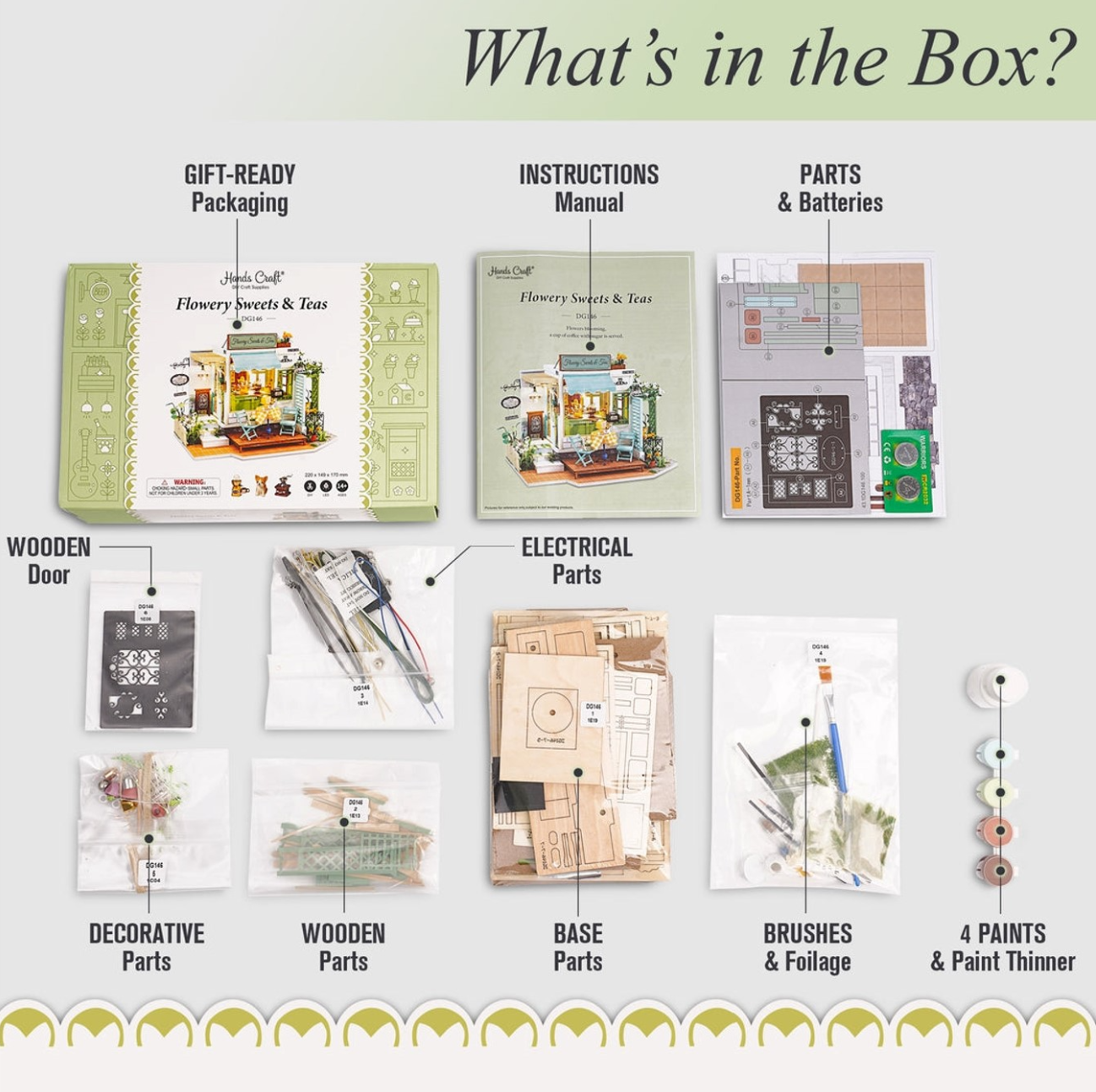 Robotime Flowery Sweets & Teas DIY Kit