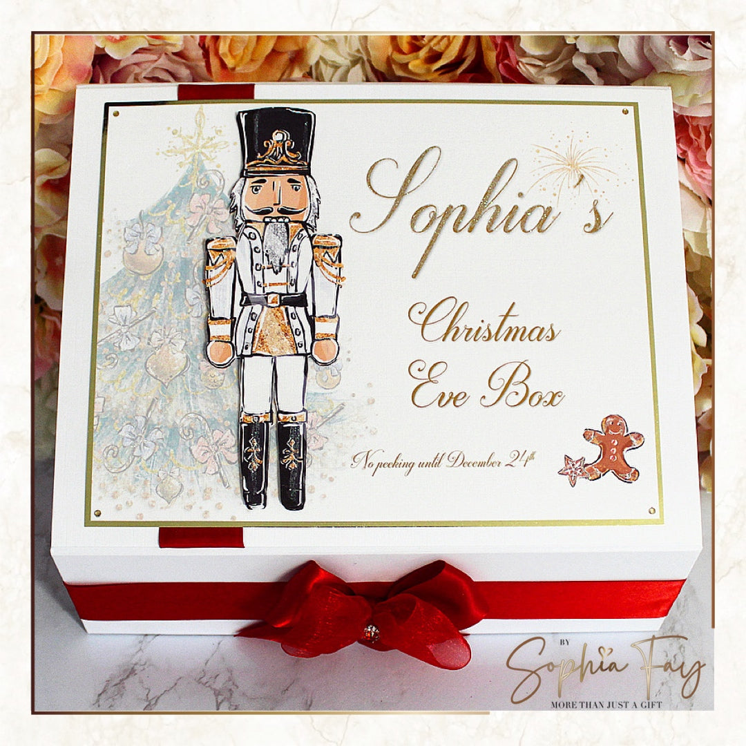 White & Gold Nutcracker Box