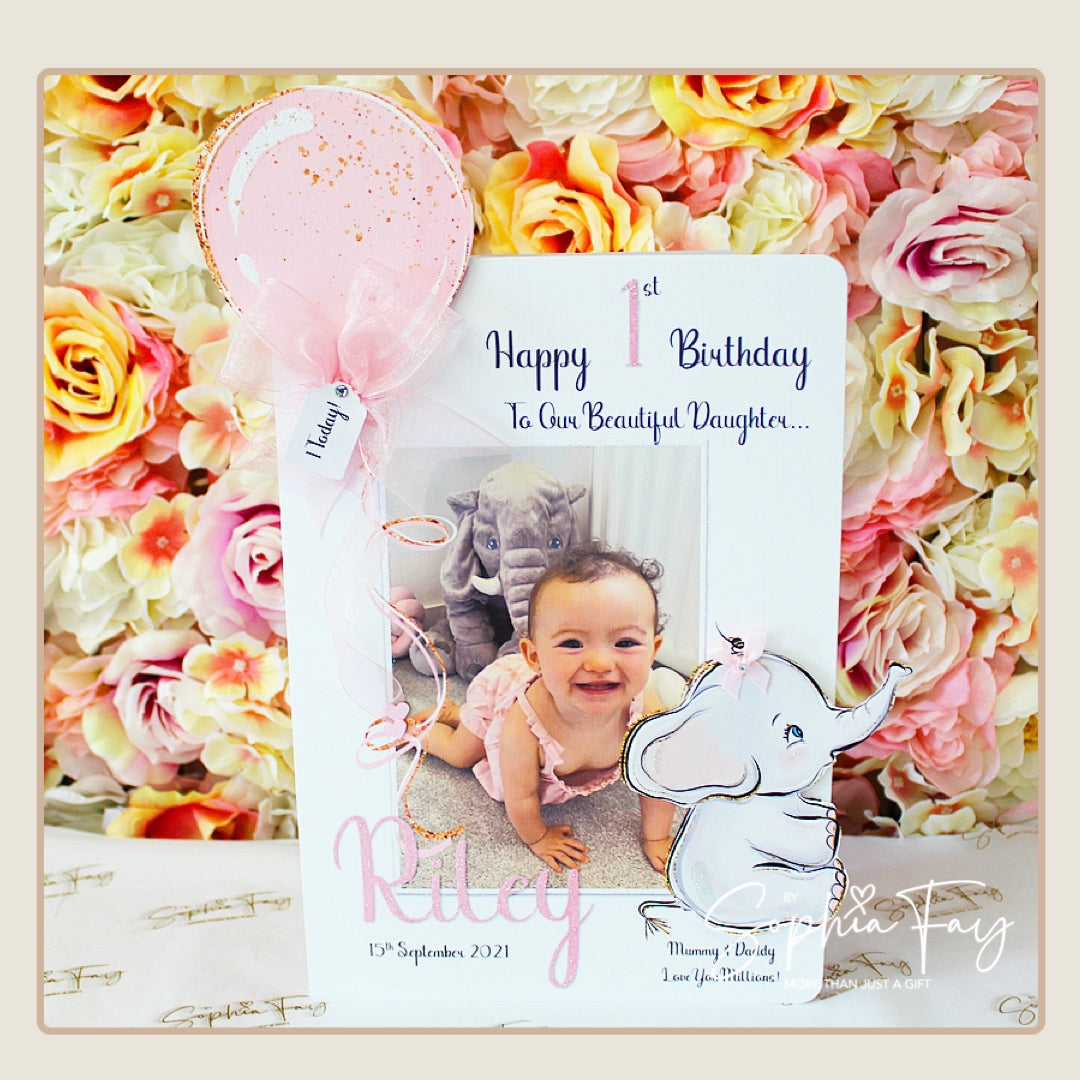 Elephant With Balloon Photo Pop Up