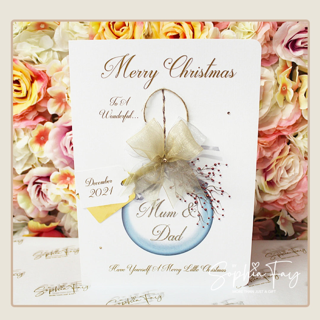 A4 Hanging Bauble - Mum & Dad