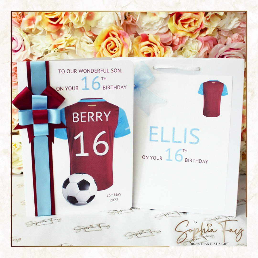 Football Shirt - Claret & Blue