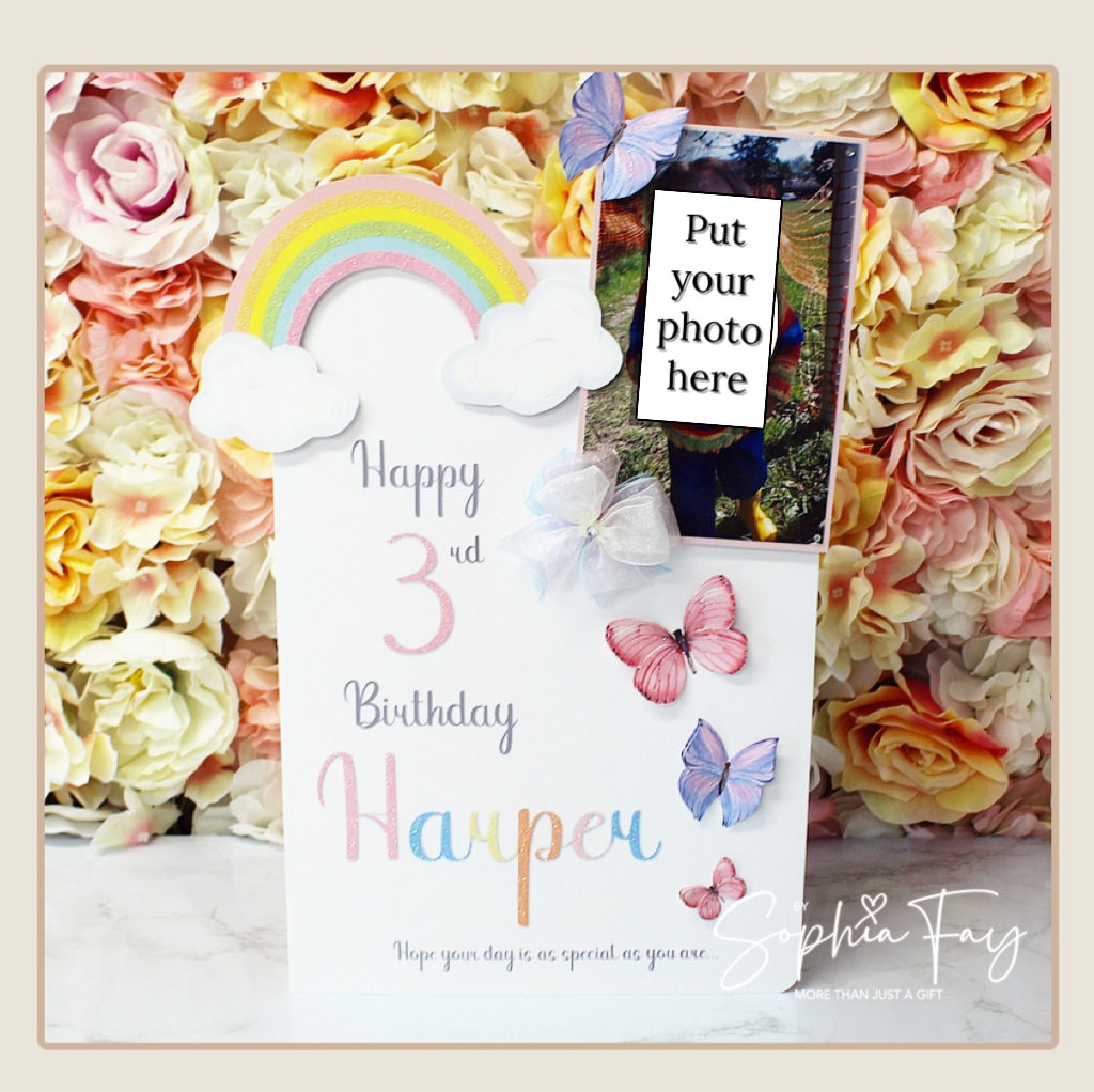 Butterflies & Rainbows Pop Up