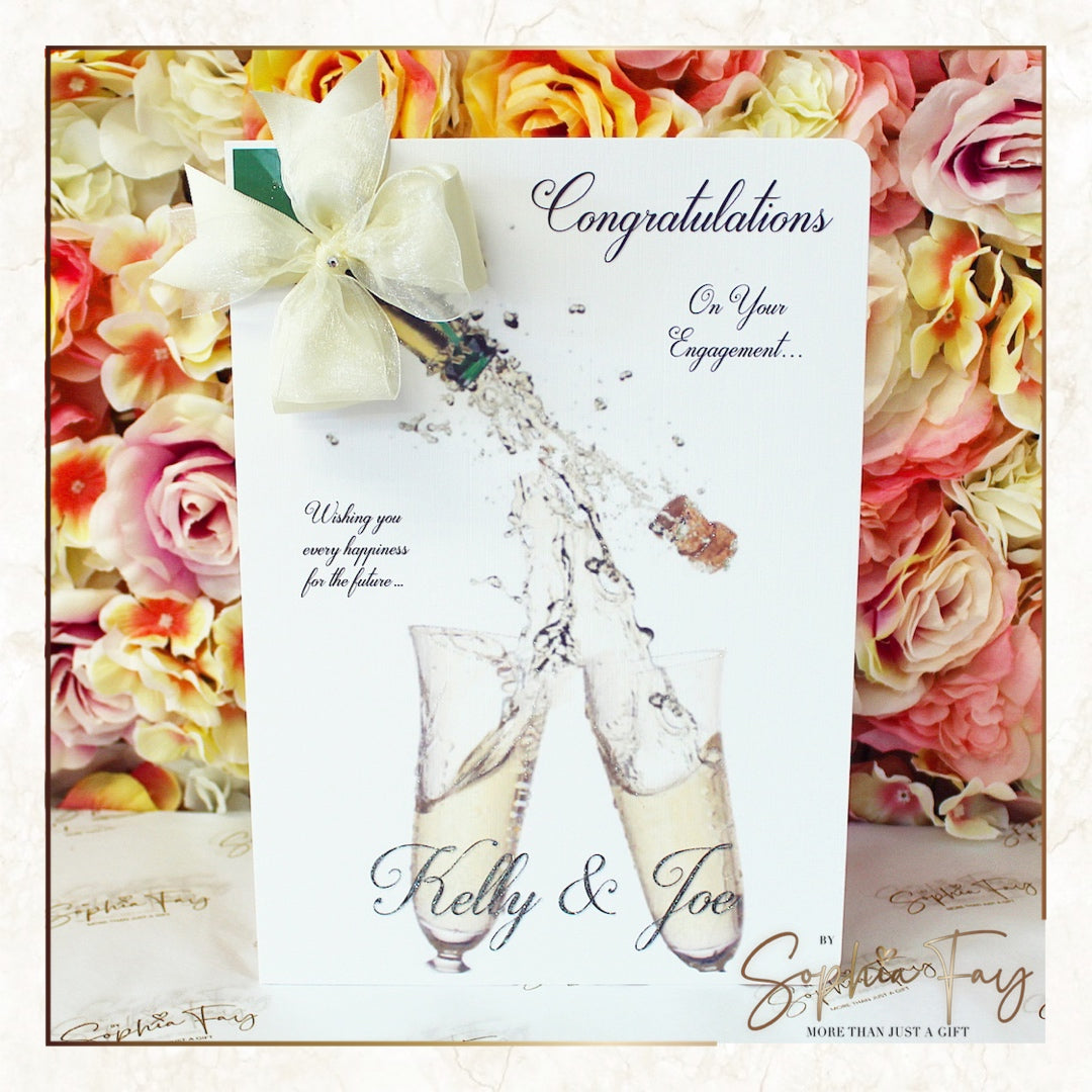 Popping Champagne - Engagement