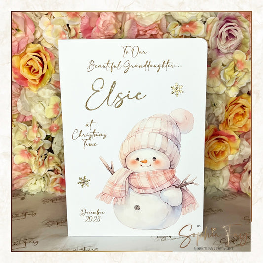 Pink Snowman