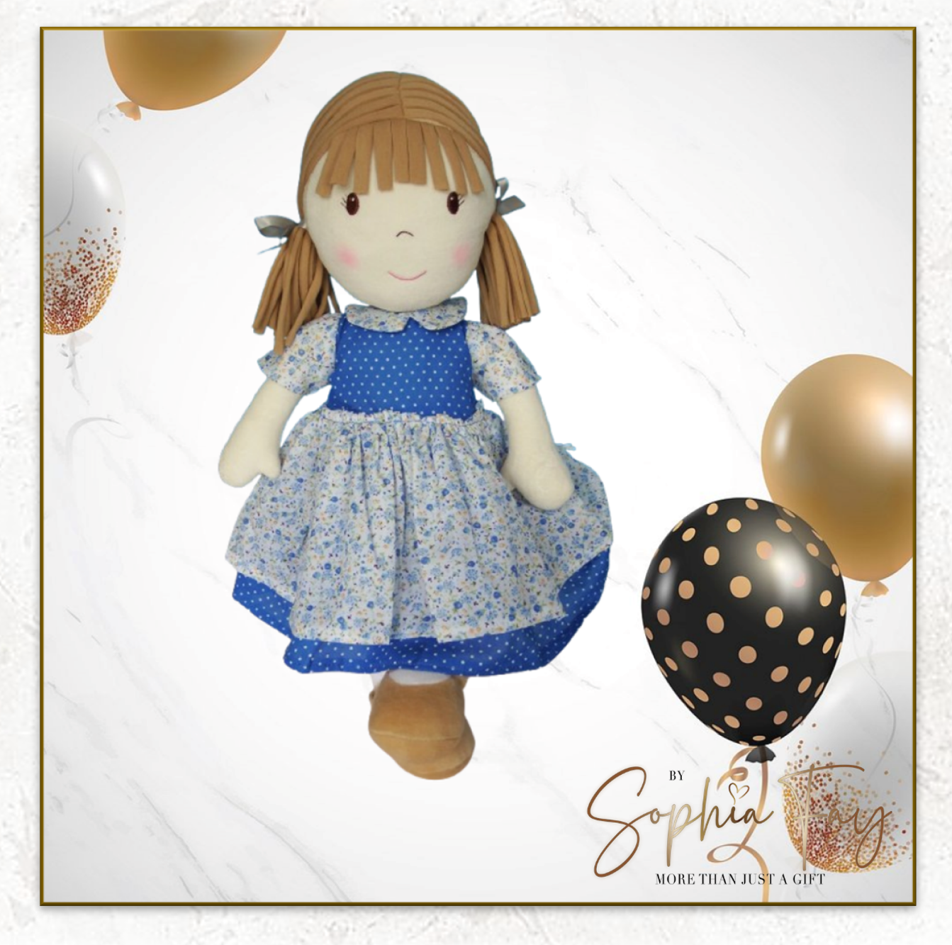 Rag Doll Belle - Blue petticoat party dress