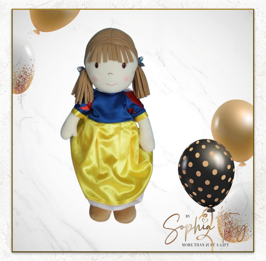Rag Doll Belle - Blue and Yellow Princess dress