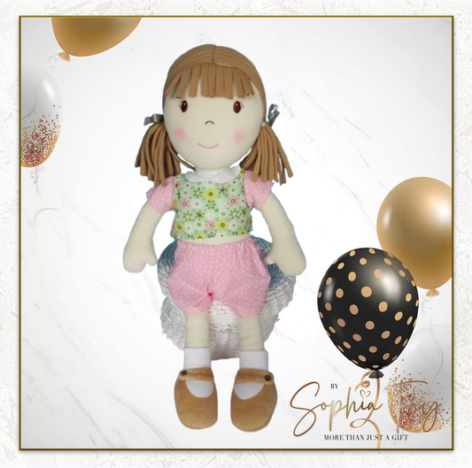 Rag Doll Belle - Pink Shorts and Green Top