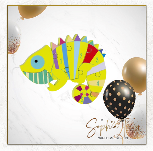Chameleon Number Jigsaw Puzzle