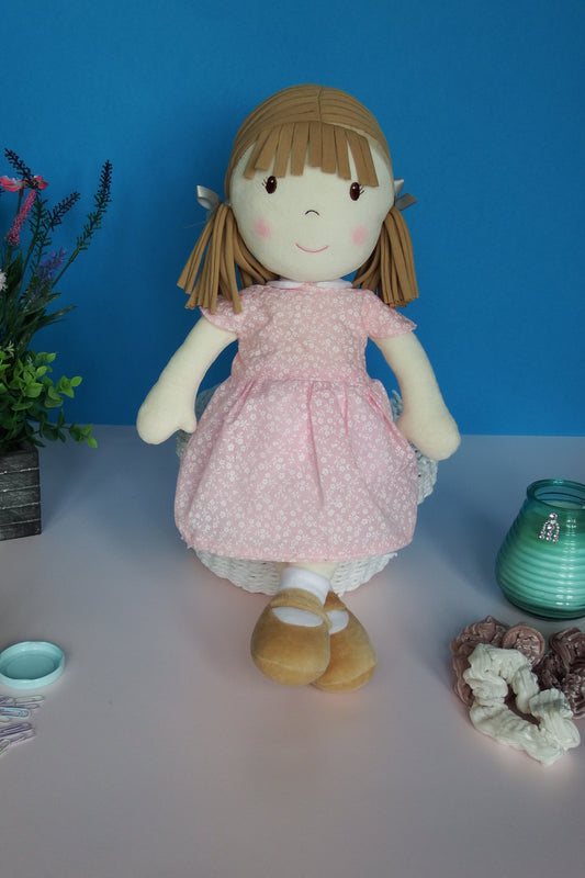 Rag Doll Belle - Pink flower dress