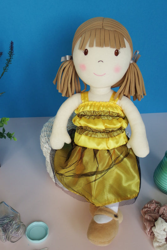 Rag Doll Belle - Yellow Bumble Bee dress