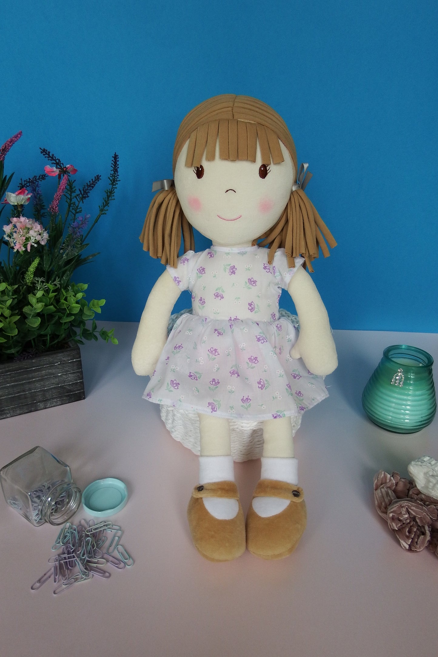 Rag Doll Belle - Lilac Floral Cotton Dress