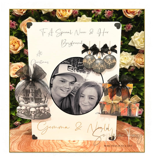 Gothic Christmas Photo Card