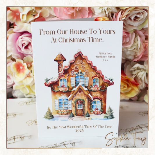 Gingerbread House A5 Pack of 10
