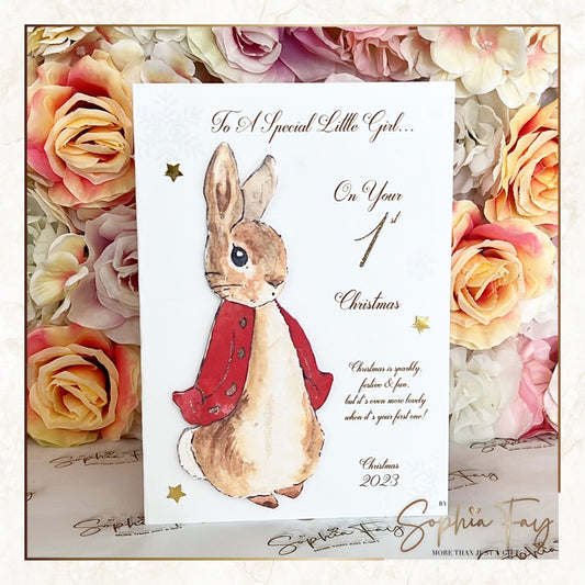 Red Bunny Rabbit - Special Little Girl
