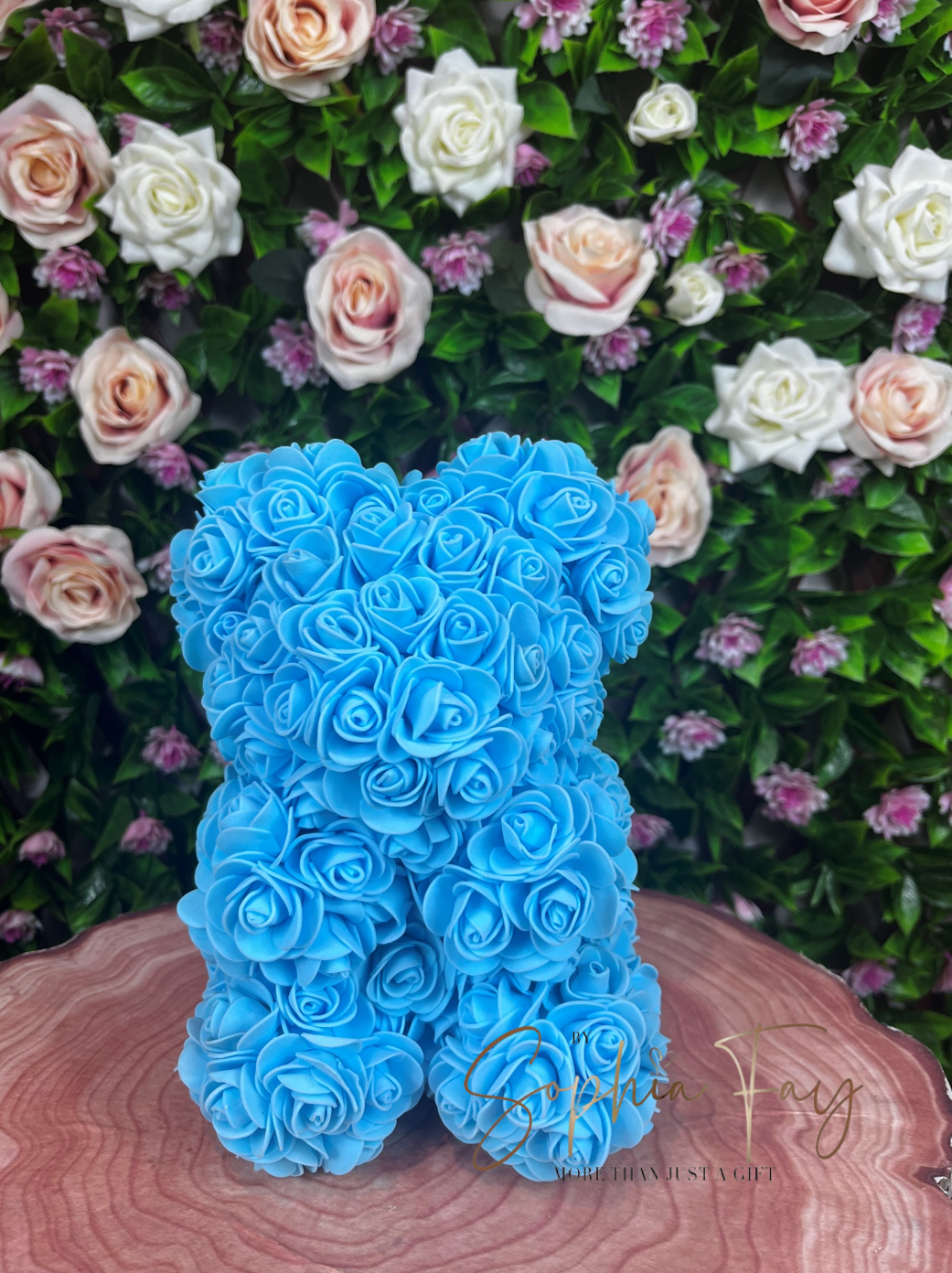 Rose Bear Blue - Medium