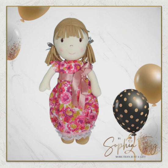 Video for Rag Doll Belle - Pink Floral Party Dress