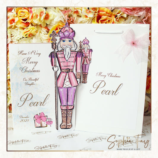 Christmas Pink Nutcracker Pop Up