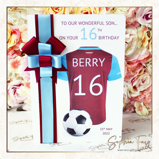 Football Shirt - Claret & Blue