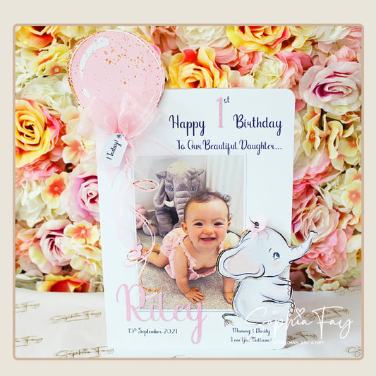 Elephant With Balloon Photo Pop Up