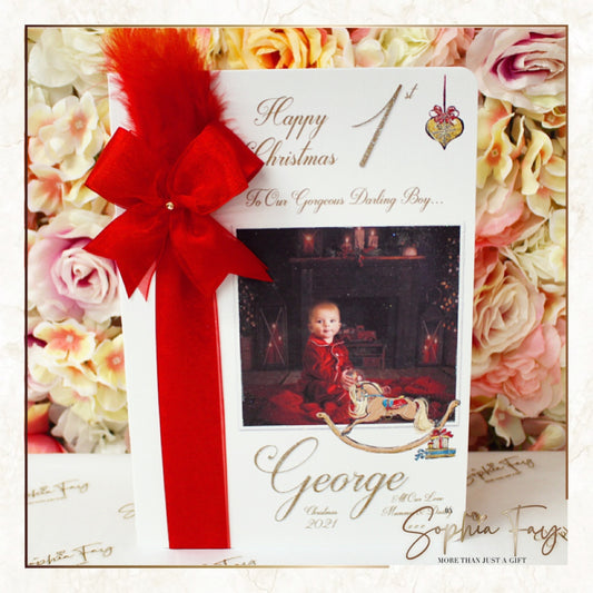 Rocking Horse Feather Card