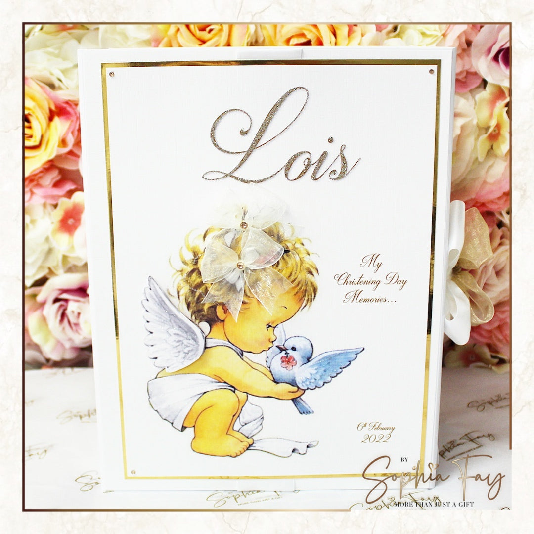 Angel Dove Christening Box