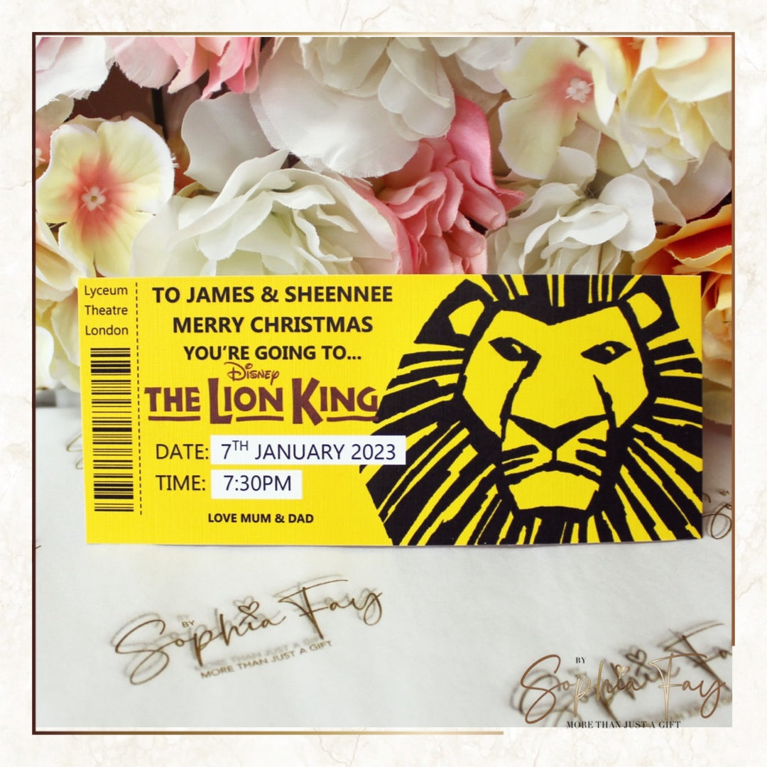 Lion King Mock Up Reveal Ticket